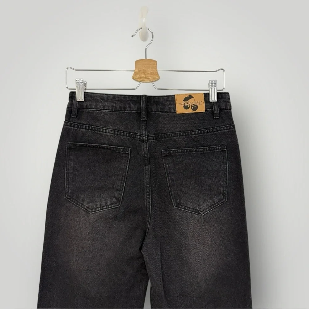 White Fox Straight Leg Black Jeans Sz S‎ Small